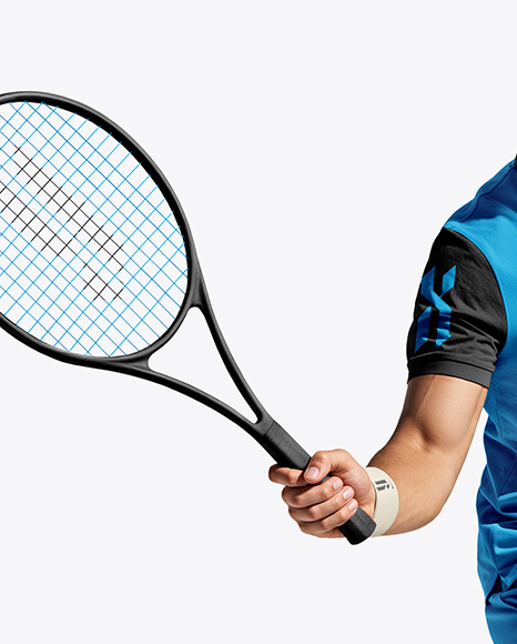 Man Wearing Tennis Uniform Mockup