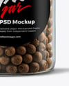Plastic Jar with Whole Allspice Mockup