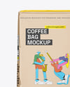Kraft Paper Coffee Bag Mockup