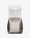Transparent Package with Chia Seeds Mockup