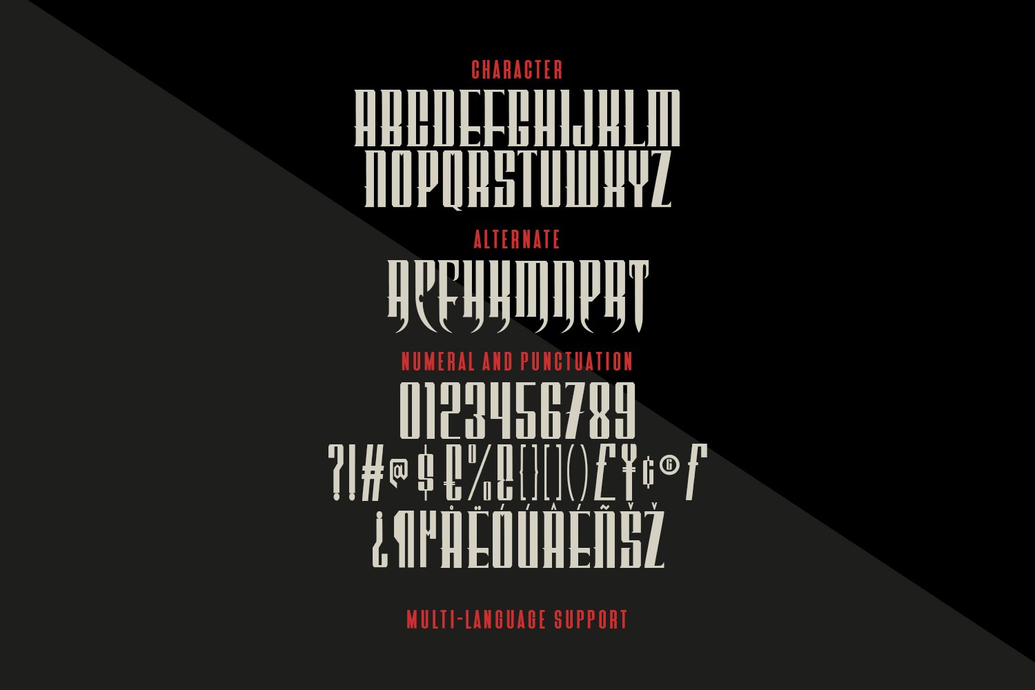 Perrownt Bold Modern Blackletter Display Font