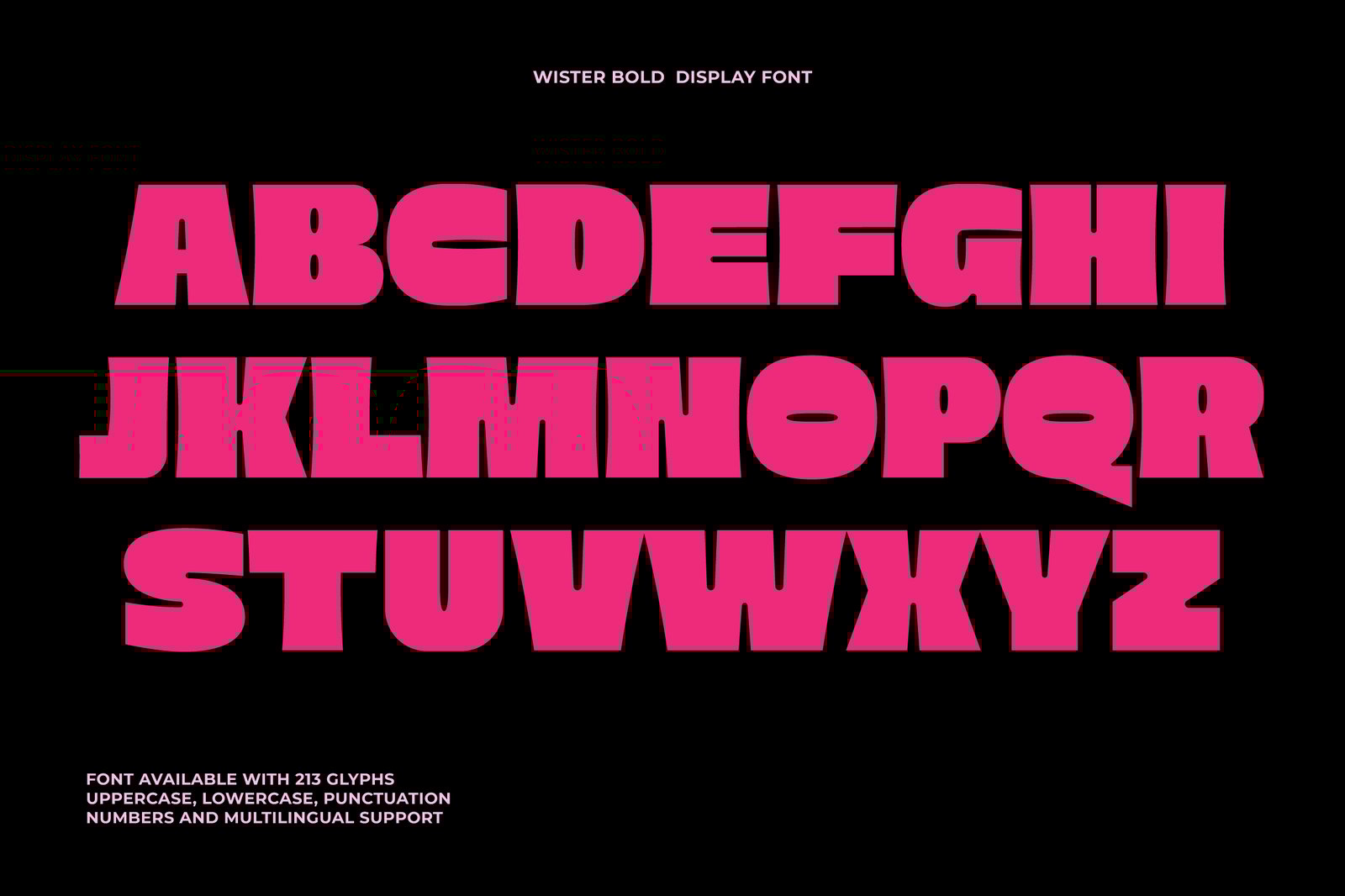 Wister - Bold Font