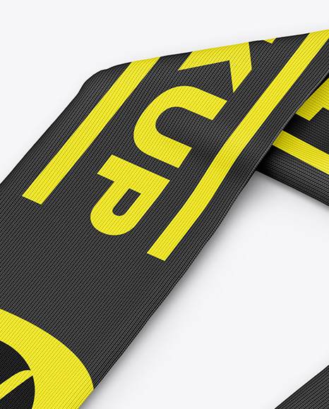 Fan Scarf Mockup - Half Side View