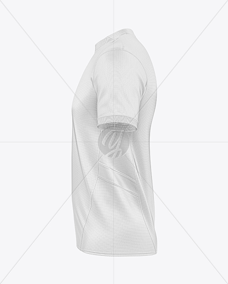 Round Collar Soccer Jersey Mockup