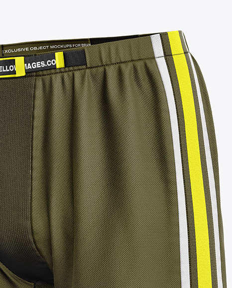 Shell Shorts Mockup - Half Side View