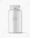 Glossy Pills Bottle Mockup
