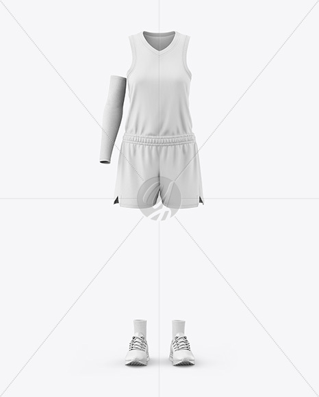 Women's Basketball Kit Mockup - Front View