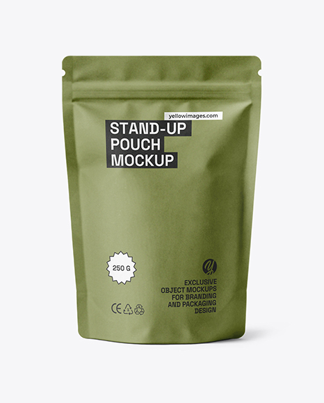 Kraft Stand Up Pouch Mockup