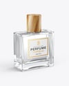 Clear Glass Perfume Bottle Mockup