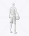 Full Basketball Kit Mockup - Back Half Side View