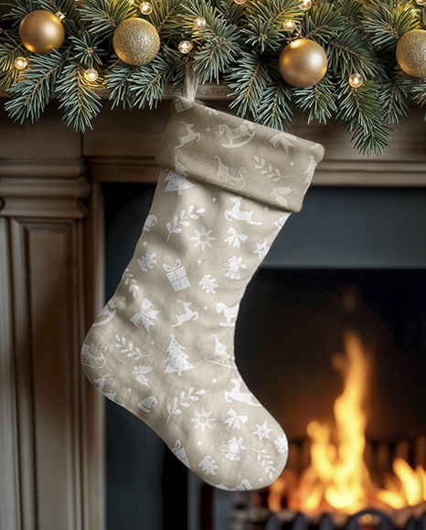 Christmas Stocking Mockup
