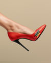 Pair of Stilettos on Woman's Legs Mockup