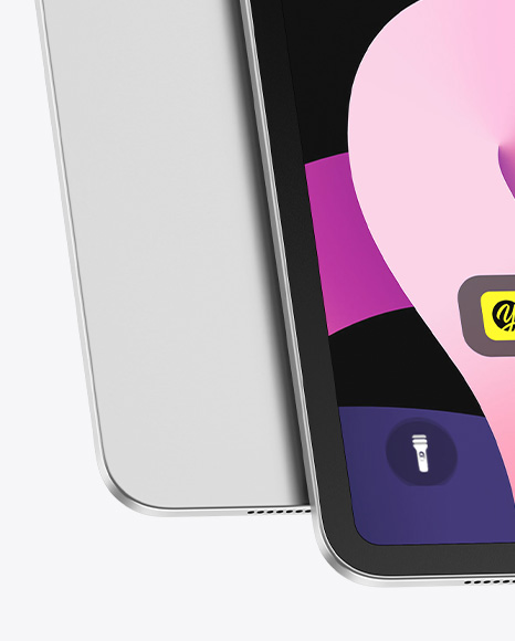 Two iPad Pro Mockup – Front & Back View