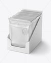 Small Display Box with Glossy Snacks Mockup