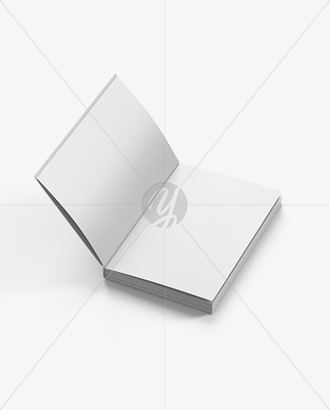 Opened Hardcover Book Mockup