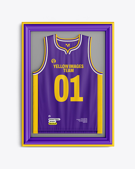 Basketball Jersey in Frame Mockup