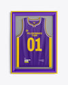 Basketball Jersey in Frame Mockup