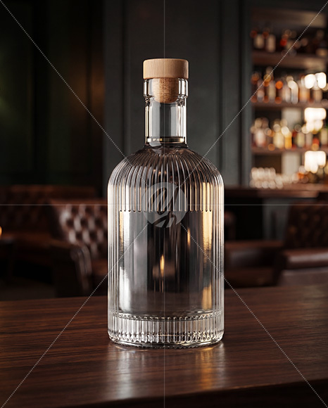 Dry Gin Bottle Mockup