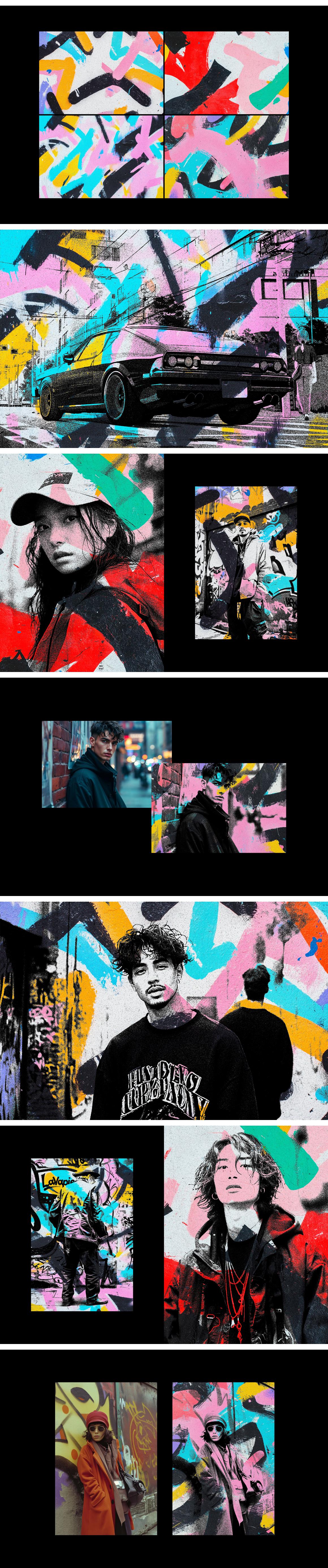 Graffiti Art Collage Photo Effect