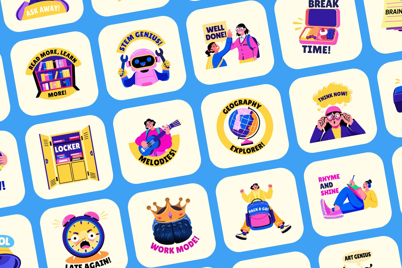 School Stickers Collection
