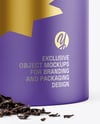 Paper Tube with Tea Mockup