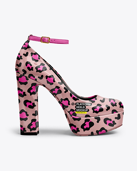 Platform Heel Shoe Mockup - Mockups