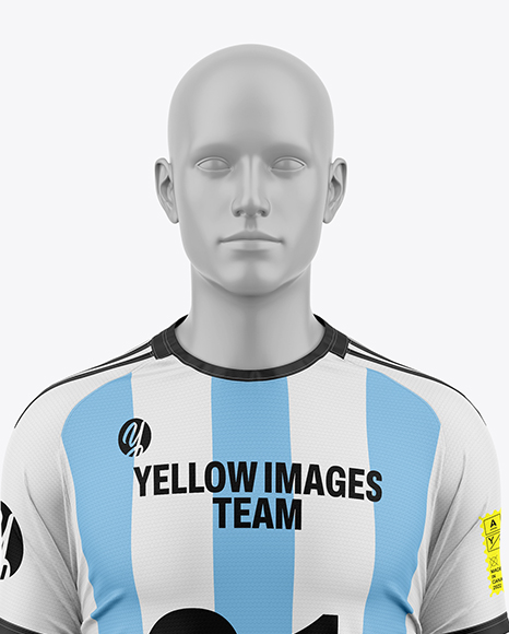 Soccer Full Kit w/ Mannequin Mockup - Front View