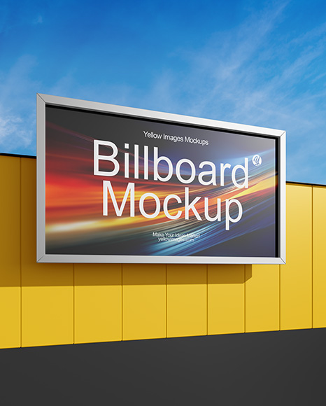 Billboard on the City Street Mockup - Billboard mockup