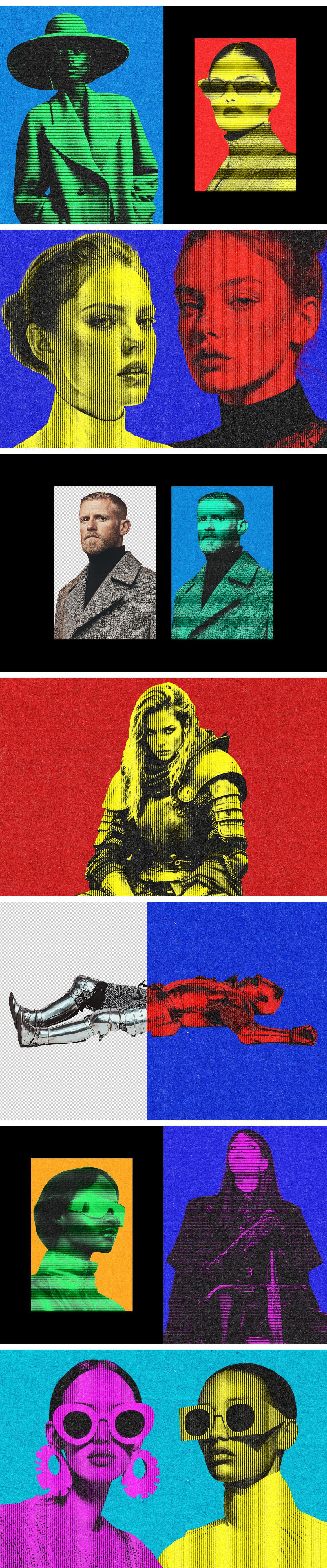 Grainy Halftone Effect