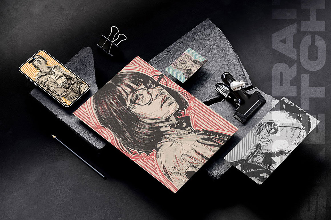 Portrait Sketch Photo Effects