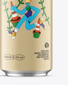 Aluminium Drink Can with Matte Finish Mockup