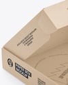 Kraft Paper Box with Plastic Handle Mockup