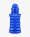 Hooded Down Vest Mockup