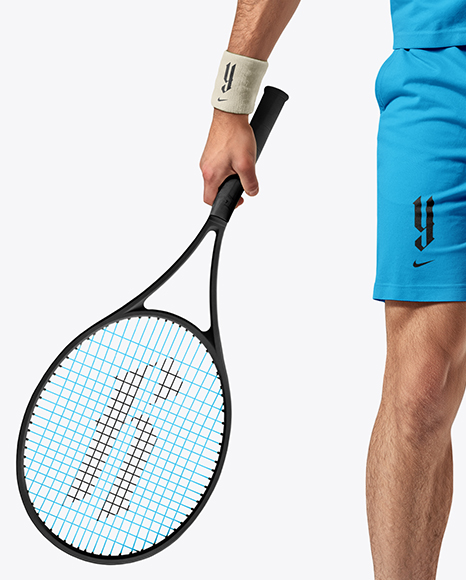 Man Wearing Tennis Uniform Mockup
