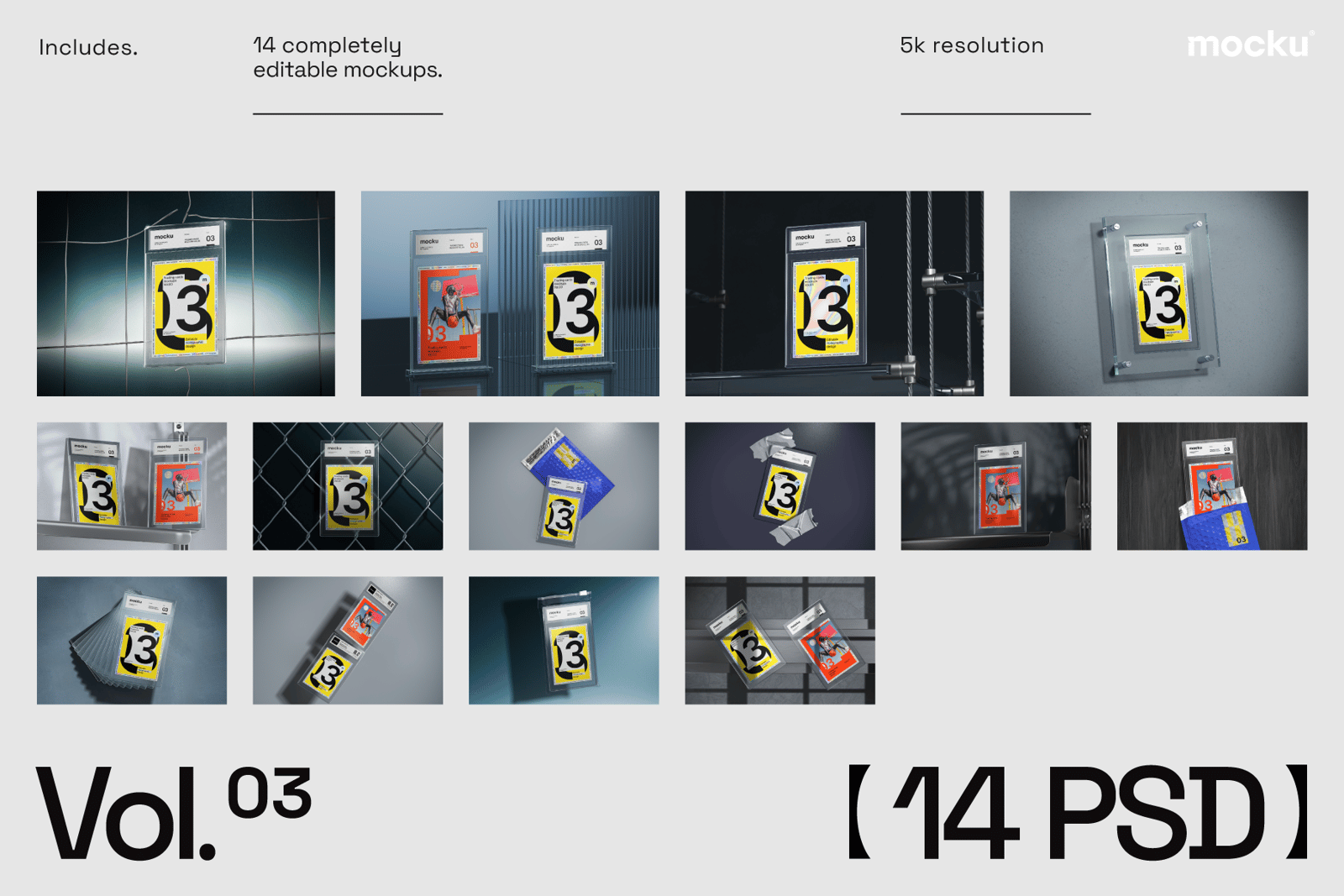 Trading Card Mockups - VOL 03
