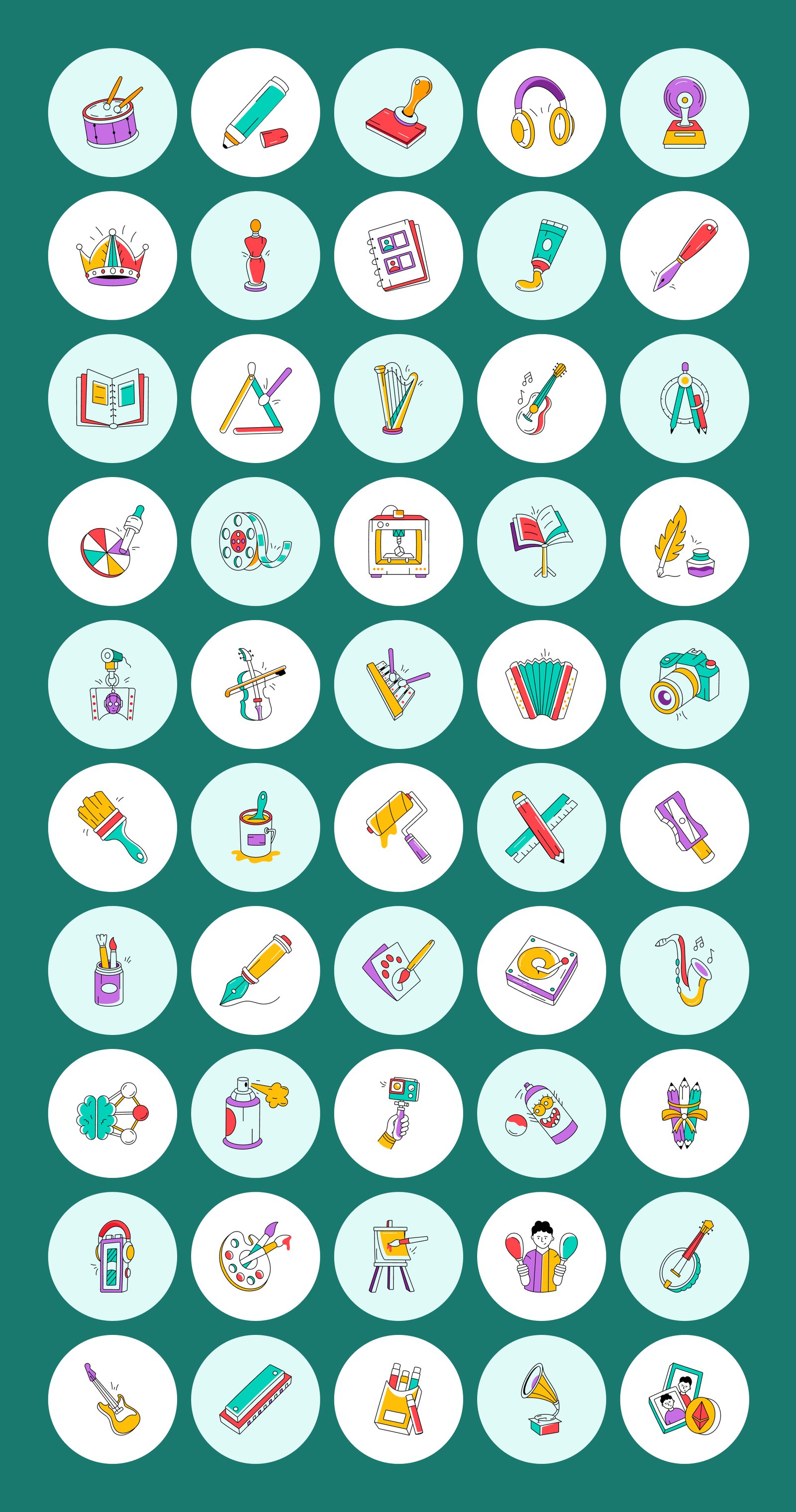 Everyday Doodle Icons Bundle