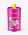 Matte Paper Tube with Pull Tab Mockup