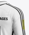 Soccer Kit Mockup - Back Half Side View