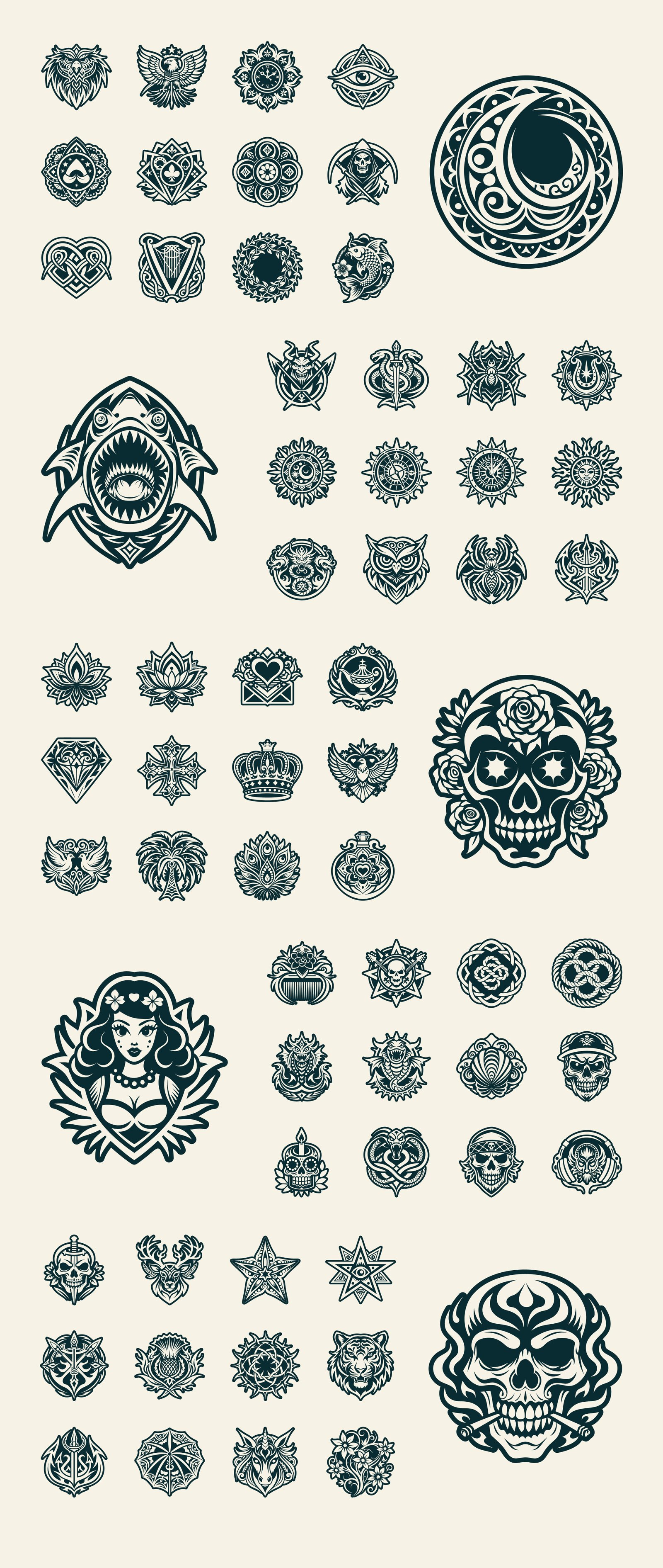 Old School Tattoo Symbols