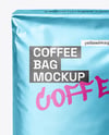 Metallic Coffee Bag Mockup