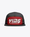 Five Panel Cap Mockup - Front View