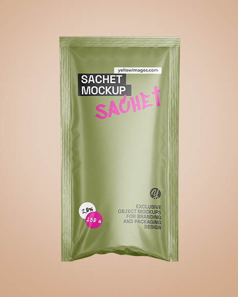 Matte Sachet Mockup