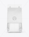 Glossy Package with Paper Label Mockup