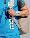 Man Wearing Tennis Uniform and Tennis Bag Mockup