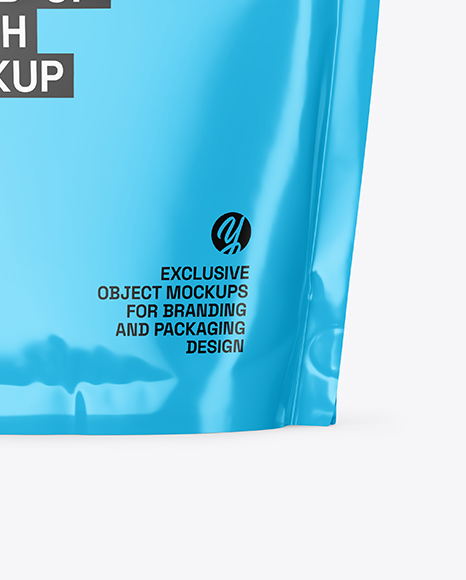 Glossy Stand-up Pouch Mockup