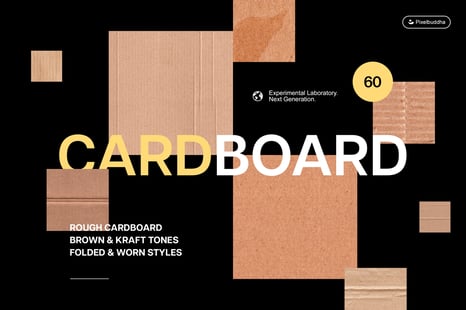 Craftsman's Cardboard Textures Collection - Retro overlay
