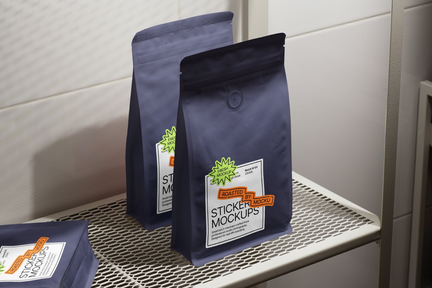 Aesthetic Sticker Mockup Bundle