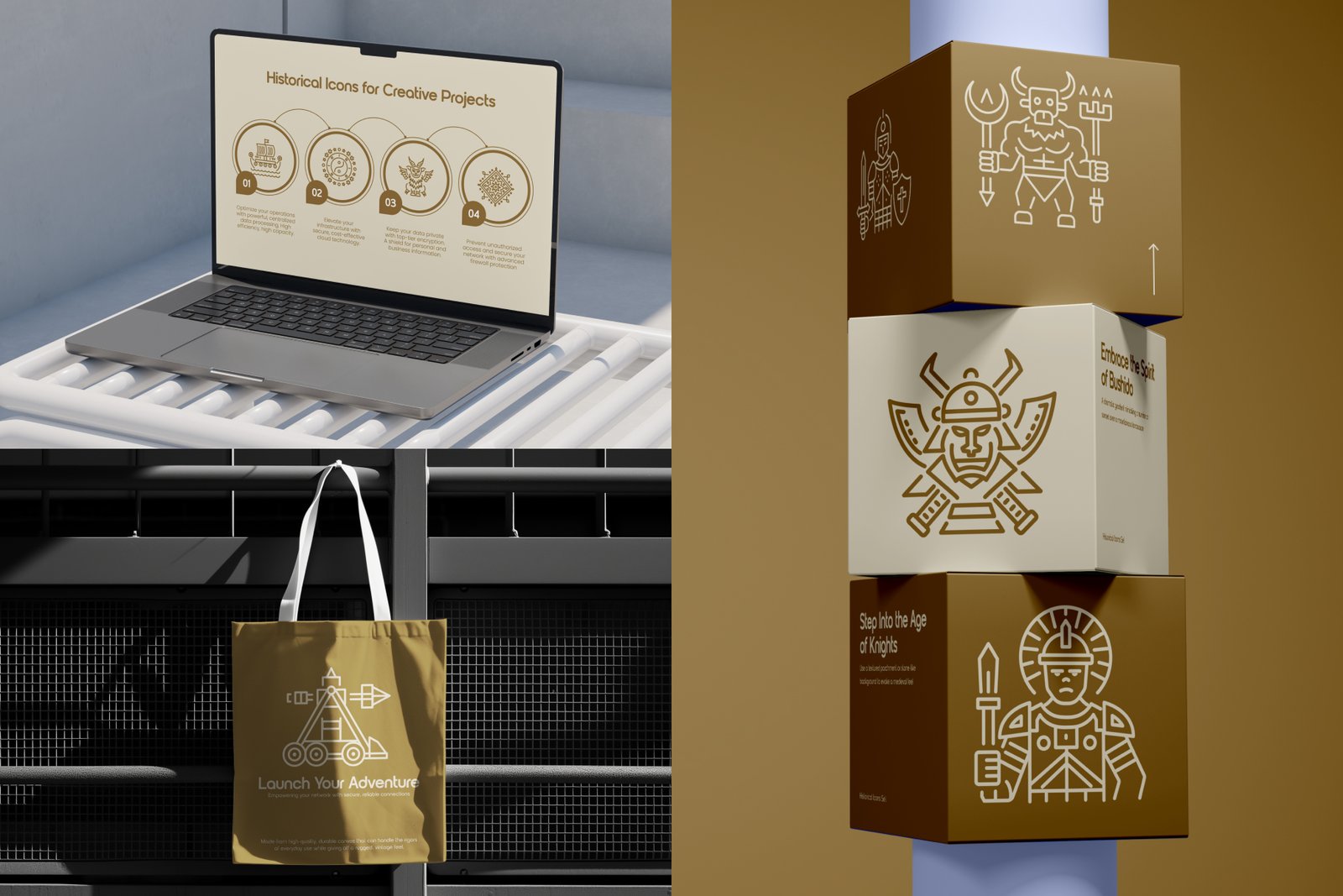 Historical Icons Set