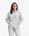 A Woman in a Hoodie Mockup