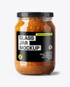 Glass Jar with Meat Ragu Mockup